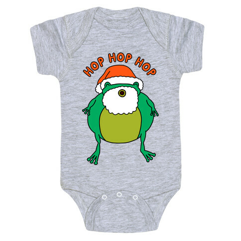 Hop Hop Hop Santa Frog Baby One-Piece