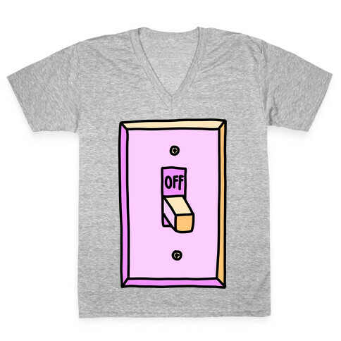 Off Light Switch V-Neck Tee Shirt