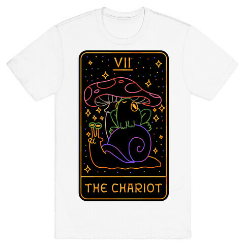 The Chariot Frog On a Snail Tarot T-Shirt