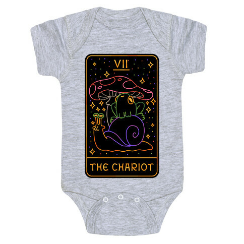 The Chariot Frog On a Snail Tarot Baby One-Piece