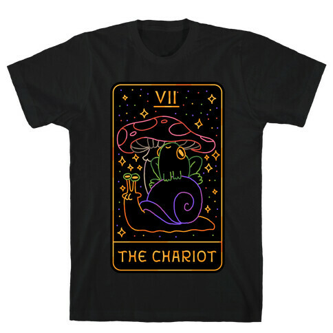 The Chariot Frog On a Snail Tarot T-Shirt