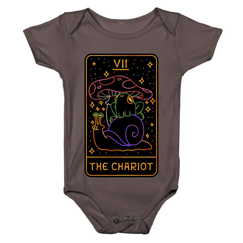 The Chariot Frog On a Snail Tarot Baby One-Piece