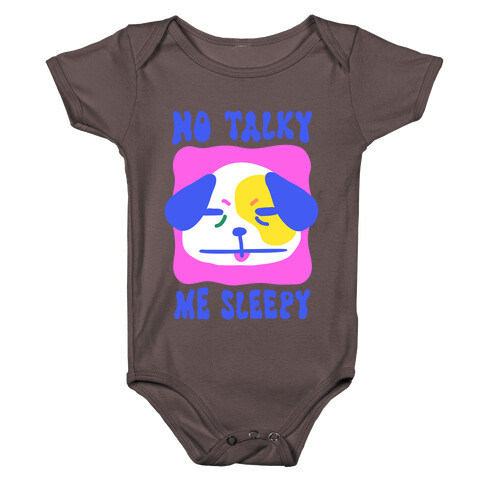 No Talky Me Sleepy Baby One-Piece