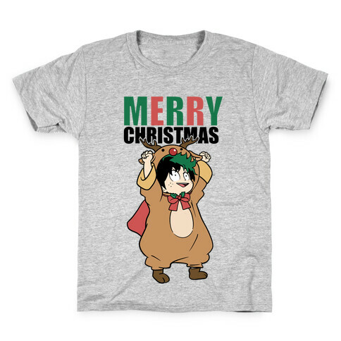 Deku Reindeer Christmas Parody Kids T-Shirt