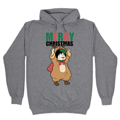 Deku Reindeer Christmas Parody Hooded Sweatshirt