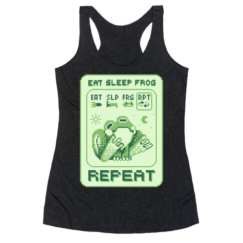 EAT, SLEEP, FROG, REPEAT Racerback Tank Top