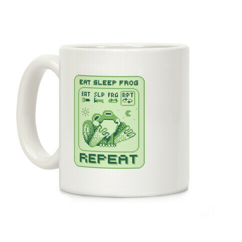 EAT, SLEEP, FROG, REPEAT Coffee Mug