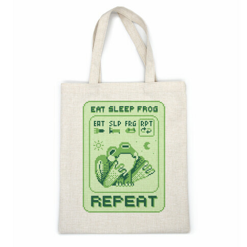 EAT, SLEEP, FROG, REPEAT Casual Tote