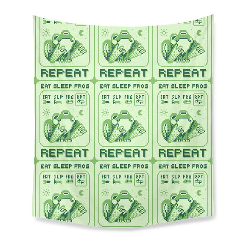 EAT, SLEEP, FROG, REPEAT Tapestry