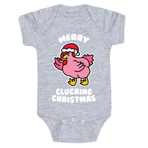 Merry Clucking Christmas Baby One-Piece