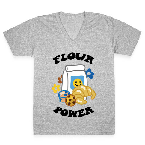 Flour Power V-Neck Tee Shirt
