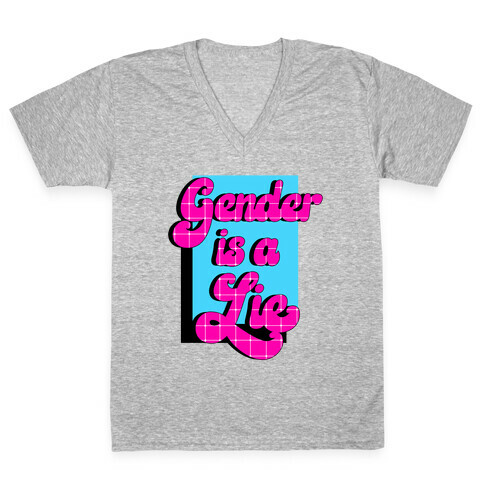 Gender is a Lie V-Neck Tee Shirt