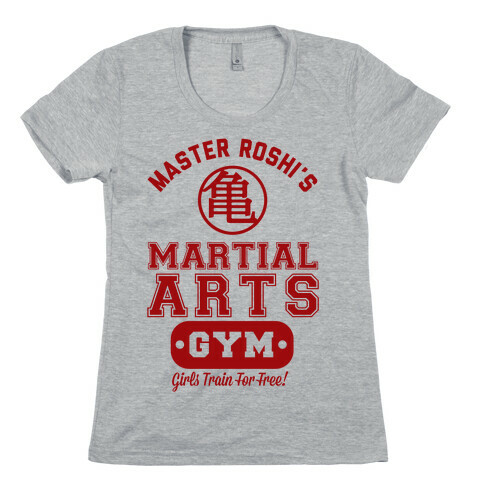 Master Roshi's Martial Arts Gym Womens T-Shirt