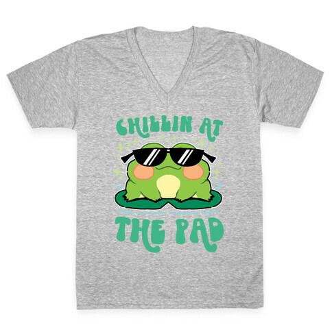 Chillin At The Pad V-Neck Tee Shirt