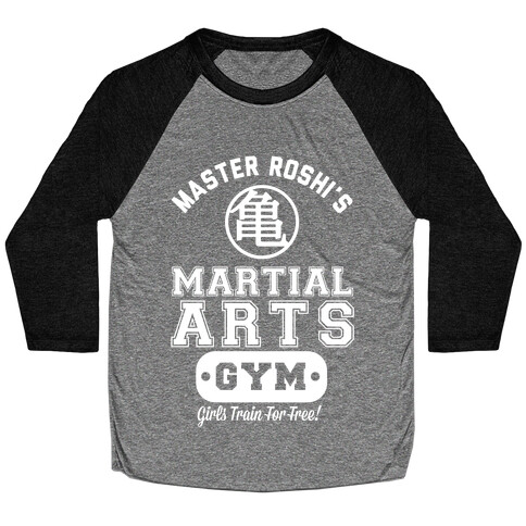 Master Roshi's Martial Arts Gym Baseball Tee