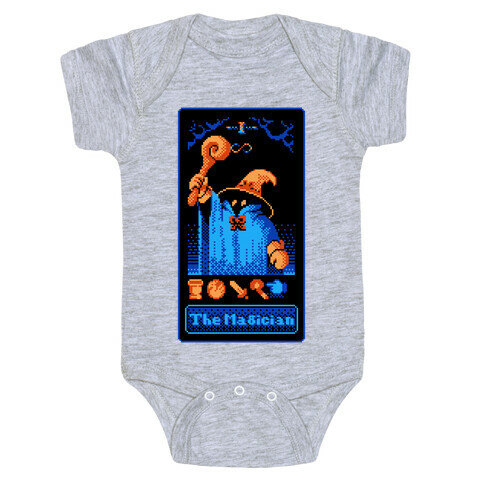 The Black Mage Magician Tarot Baby One-Piece