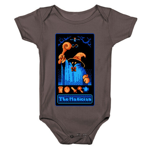 The Black Mage Magician Tarot Baby One-Piece
