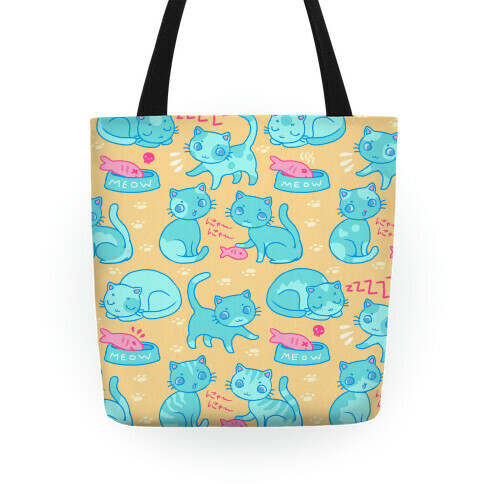 Cutie Cat pattern Tote