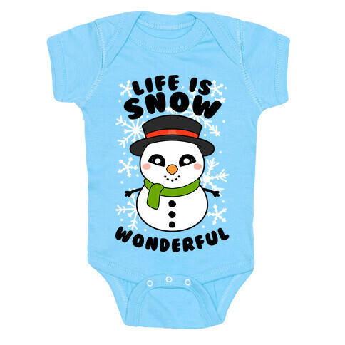 Life Is Snow Wonderful Baby One-Piece