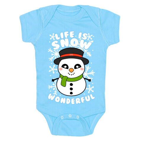 Life Is Snow Wonderful Baby One-Piece