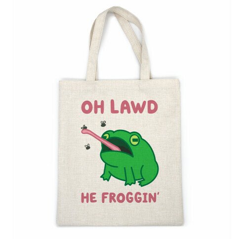 Oh Lawd He Froggin' Casual Tote