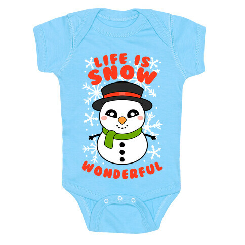 Life Is Snow Wonderful Baby One-Piece