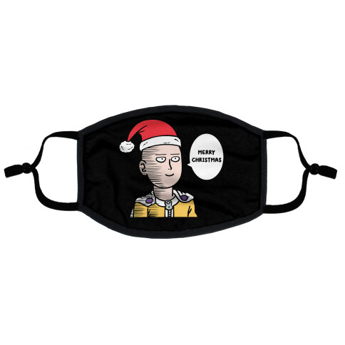 Saitama Merry Christmas Parody Flat Face Mask