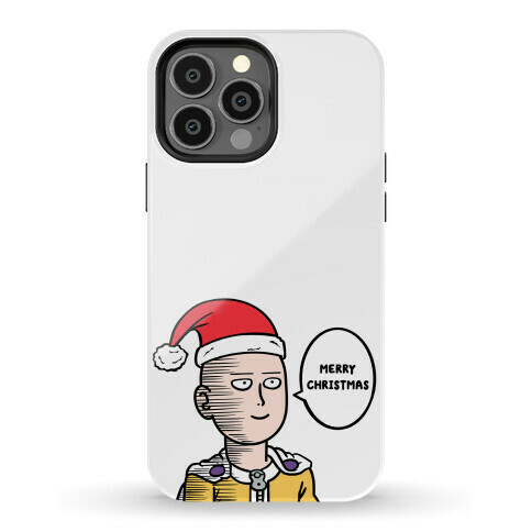Saitama Merry Christmas Parody Phone Case