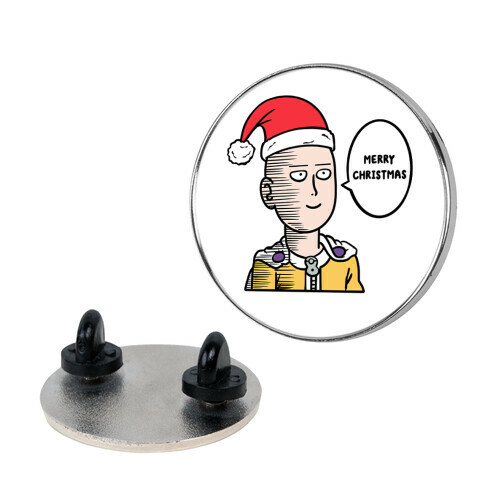 Saitama Merry Christmas Parody Pin