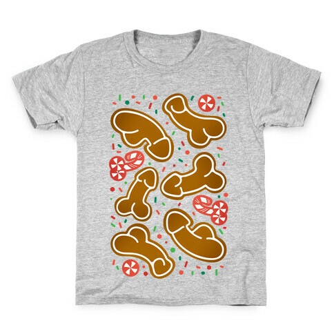 Gingerbread and Candy Cane Penises  Kids T-Shirt