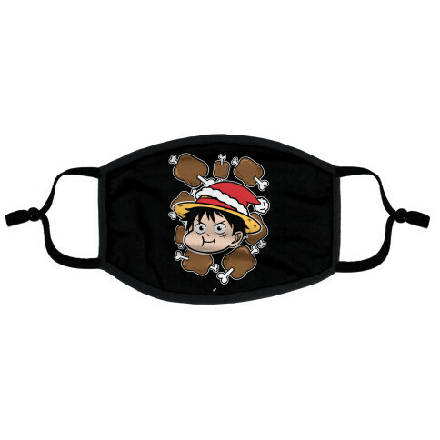 Luffy Holiday Feast Parody Flat Face Mask