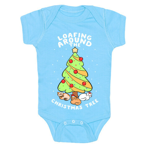 Loafing Around The Christmas Tree Baby One-Piece