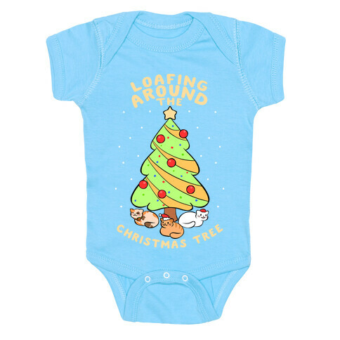 Loafing Around The Christmas Tree Baby One-Piece