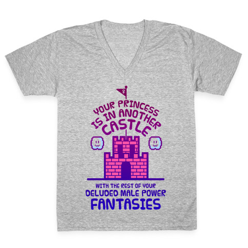 Your Princess Is In Another Castle V-Neck Tee Shirt