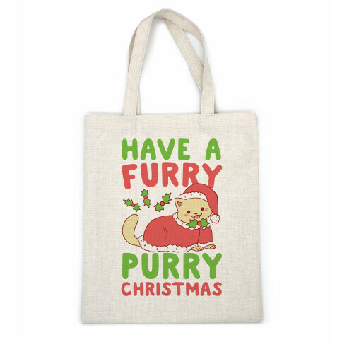 Have a Furry, Purry Christmas  Casual Tote