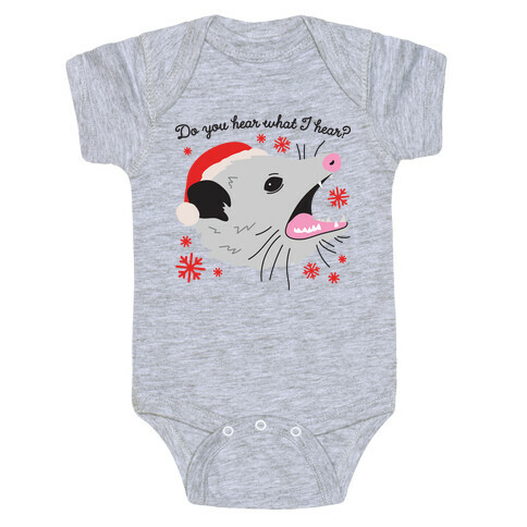 Do You Hear What I Hear? Screaming Opossum Baby One-Piece