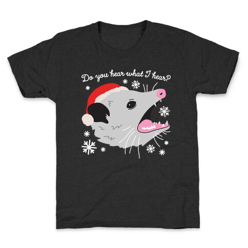 Do You Hear What I Hear? Screaming Opossum Kids T-Shirt