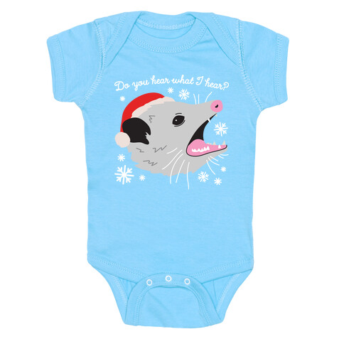 Do You Hear What I Hear? Screaming Opossum Baby One-Piece