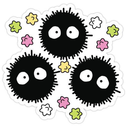 A Trio Of Soot Sprites Die Cut Sticker