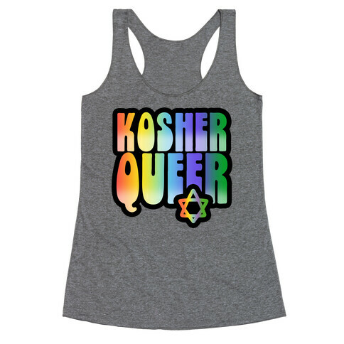 Kosher Queer Racerback Tank Top