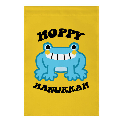 Hoppy Hanukkah Garden Flag