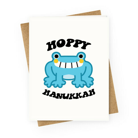 Hoppy Hanukkah Greeting Card