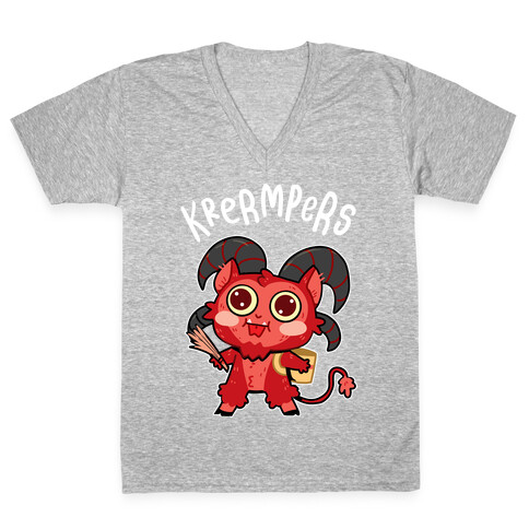 Krermpers Derpy Krampus V-Neck Tee Shirt