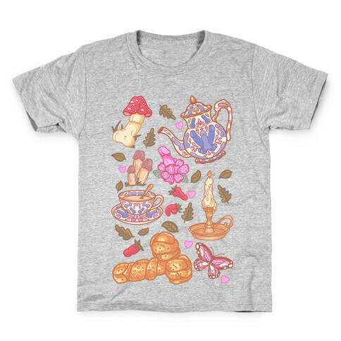 Cottage Core Peens Pattern Kids T-Shirt