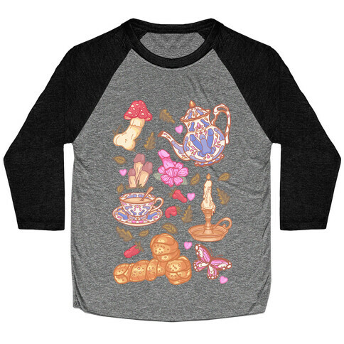 Cottagecore Peens Pattern Baseball Tee