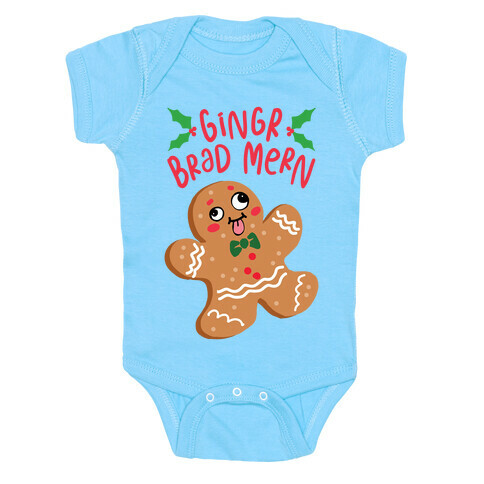 Gingr Brad Mern Derpy Gingerbread Man Baby One-Piece