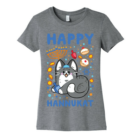 Happy Hannukat Womens T-Shirt