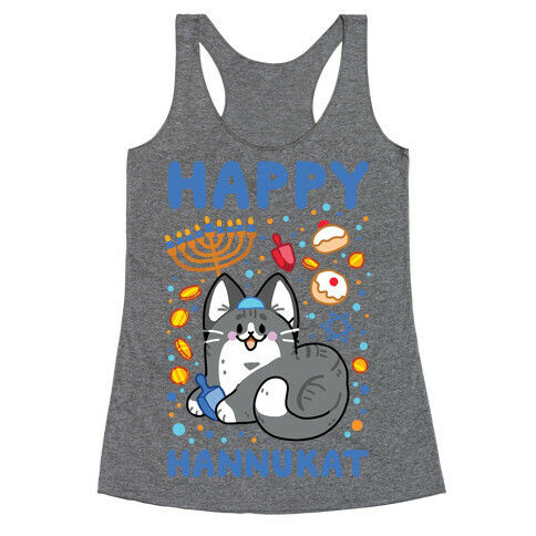 Happy Hannukat Racerback Tank Top