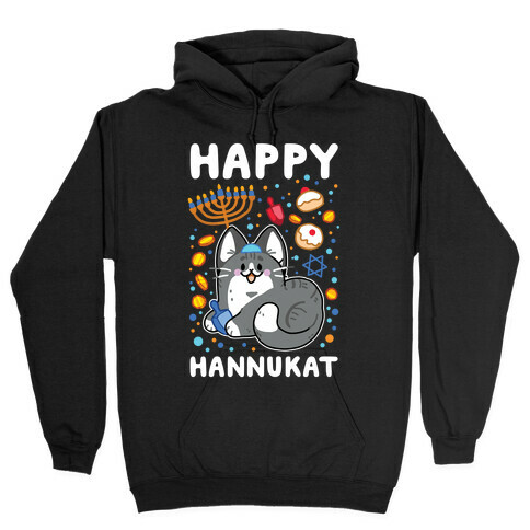 Happy Hannukat Hooded Sweatshirt