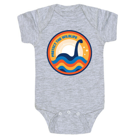 Protect The Wildlife - Nessie, Loch Ness Monster Baby One-Piece